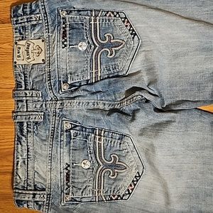 Mens rock revival jeans 38x32